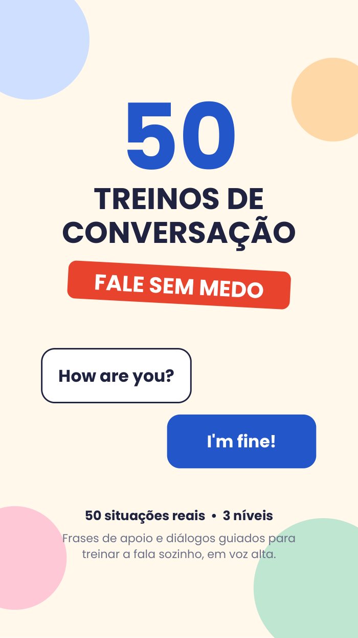 Capa: 50 treinos de conversação