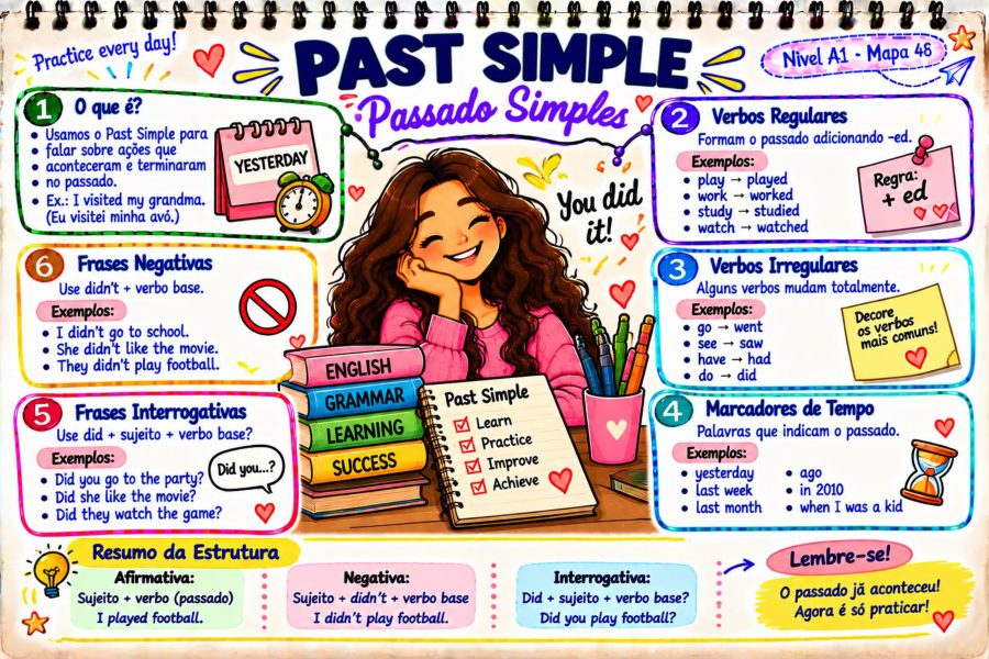 Mapa mental: Past Simple