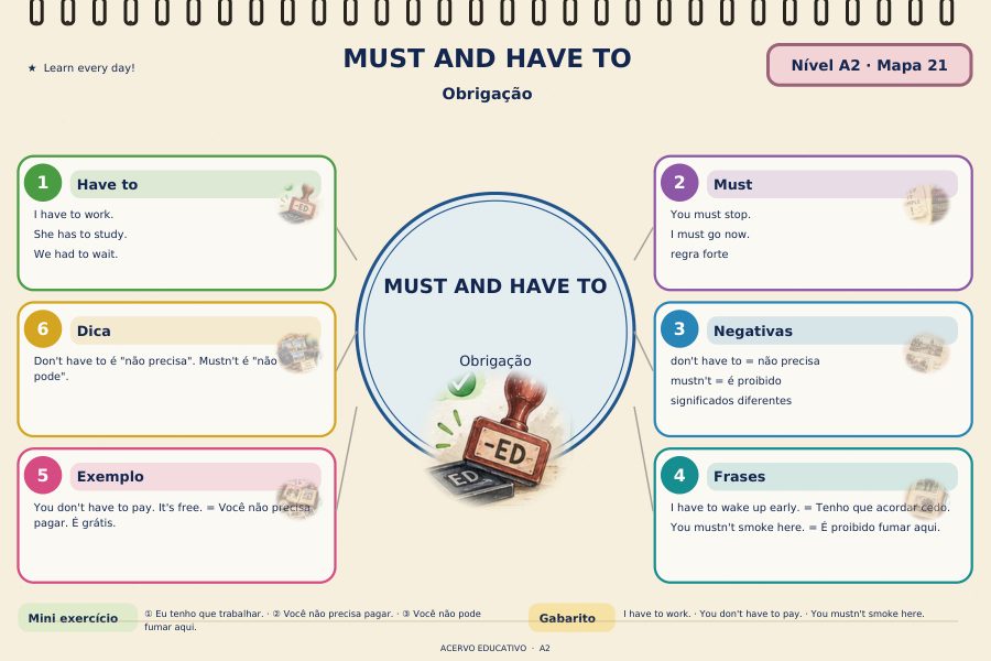 Mapa mental: Must and Have To